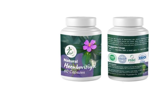 Zayan Ayurveda 100% Handmade & Natural Heenbovitya Capsules Bottle - 60 Capsules - Image 2