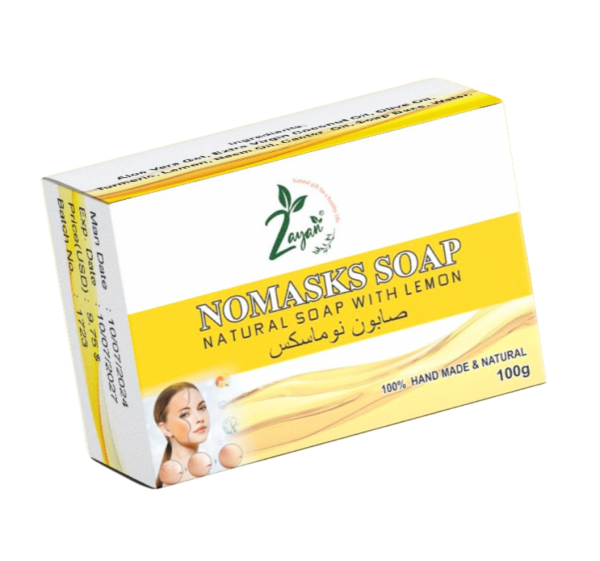 Zayan Ayurveda 100% Handmade & Natural Nomasks Soap With Lemon - 100g