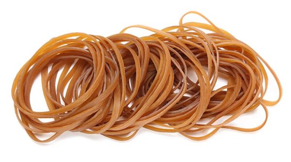 New Rubber Band Yellow 120 x 3 mm Elastic Rubber Bands Stretch Bracelet Home Kitchen Accessories