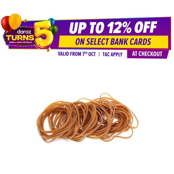 New Rubber Band Yellow 120 x 3 mm Elastic Rubber Bands Stretch Bracelet Home Kitchen Accessories - Image 3