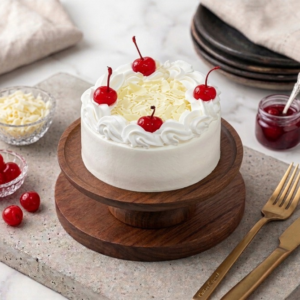 White Forest Bento Cake